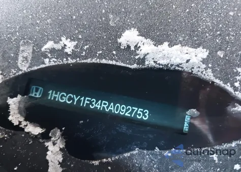 2024 Honda Accord Ex z USA, uszkodzony, nr VIN 1HGCY1F34RA092753